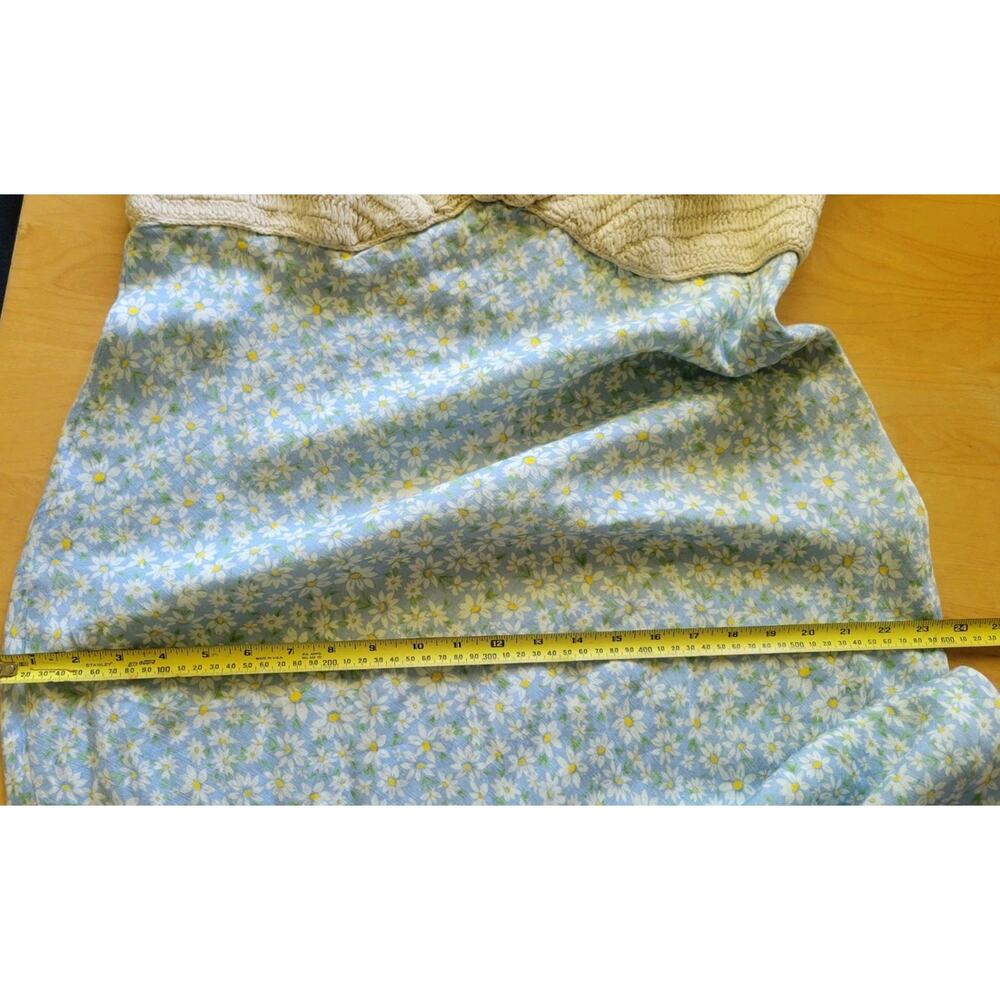 RIXO Women's Sardinia Midi Dress - Blue Daisy Chain size XL Bias Cut - Picture 6 of 8